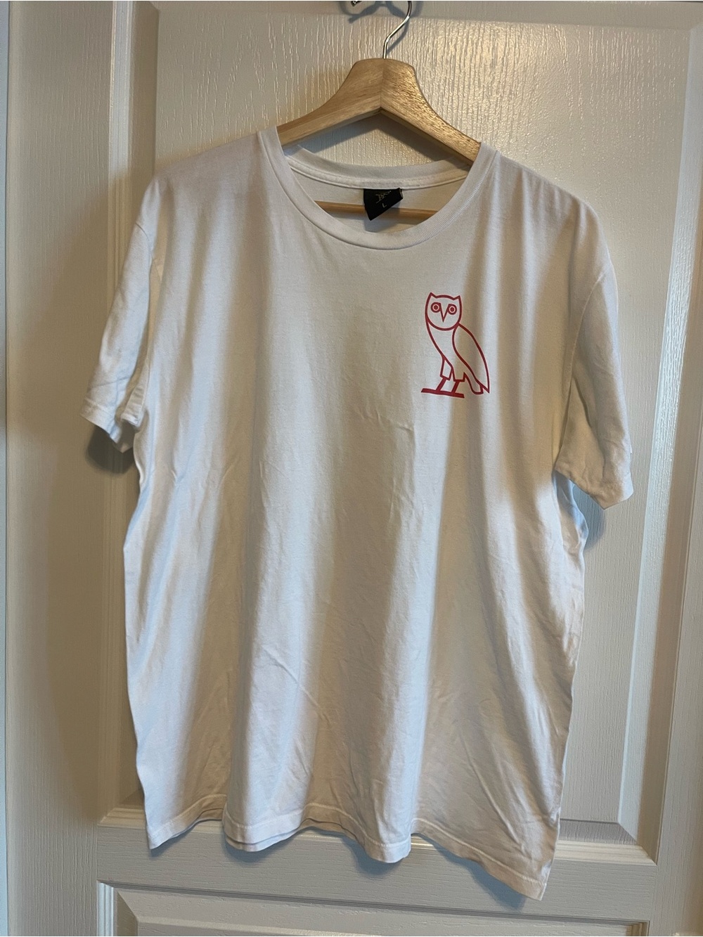 OVO October’s Very Own Short Sleeve Tee White Shirt size large